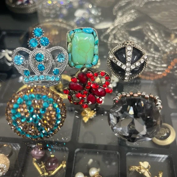 BUNDLE OF 6 RINGS - Picture 7 of 7